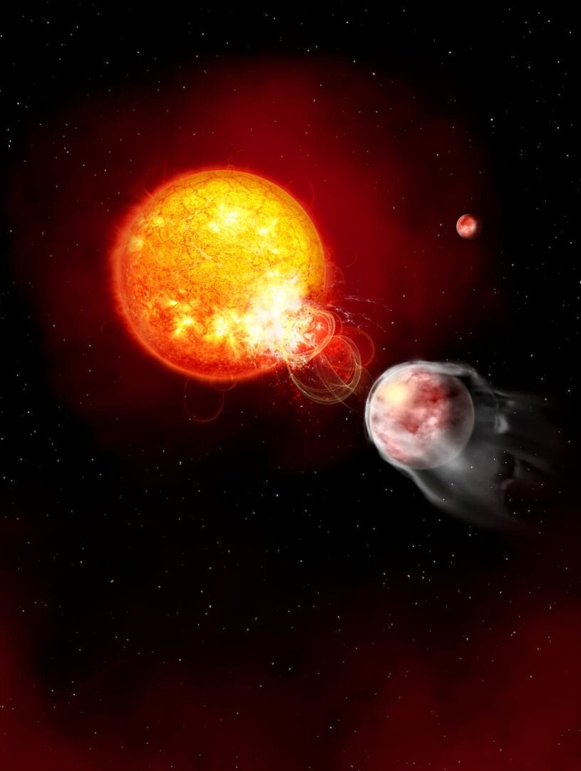 NASA зафіксувала, як екзопланета провокує зорю до вибухів
